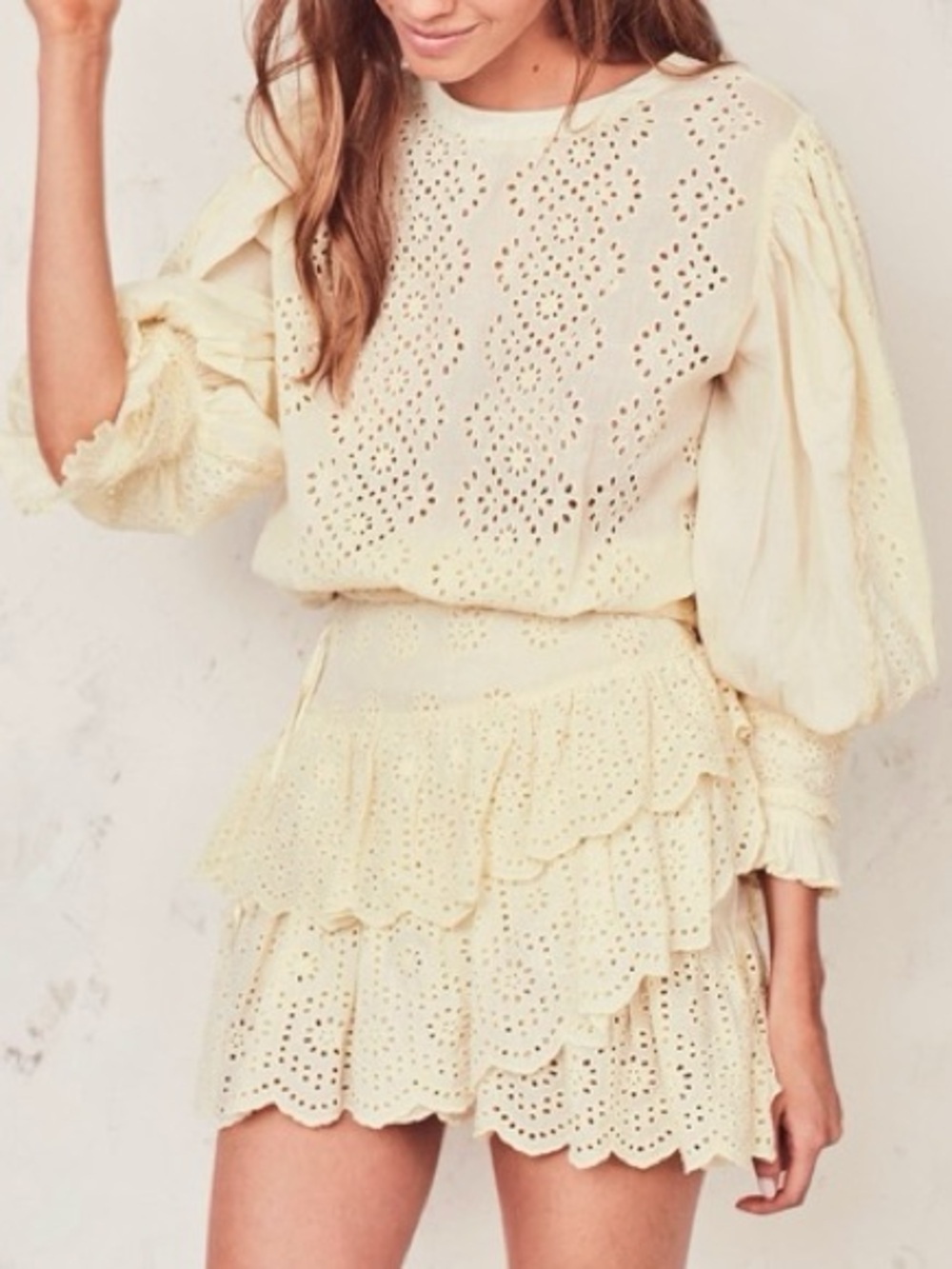 LoveShackFancy Lorelei Eyelet Dress - Size L
